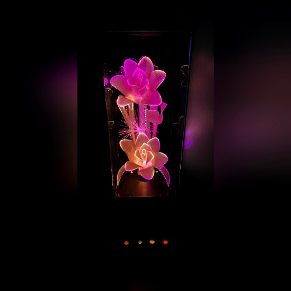 Telesonic fiber optic flower lamp vintage retro 70s